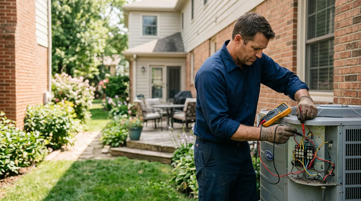 HVAC technician working near Hermitage, TN